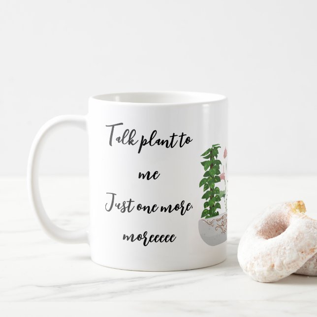 I Love Plants Coffee Mug (With Donut)