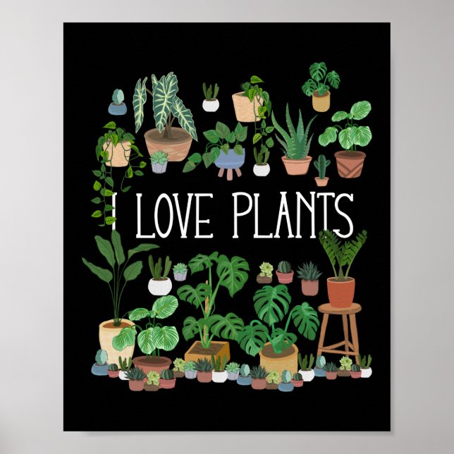 I Love Plants Poster (Front)