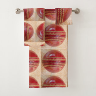 I Love Playing Cricket time to Freshen up sports Bath Towel Set