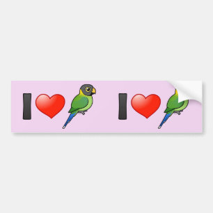 I Love Plum-headed Parakeets (female) Bumper Sticker