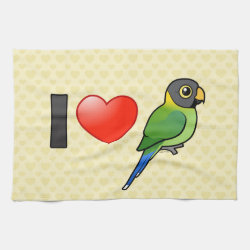 I Love Plum-headed Parakeets (female) Kitchen Towel 16