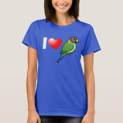I Love Plum-headed Parakeets (female) Women's Basic T-Shirt