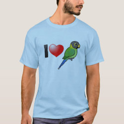 I Love Plum-headed Parakeets (female) Men's Basic T-Shirt