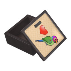 I Love Plum-headed Parakeets (male) Medium (3
