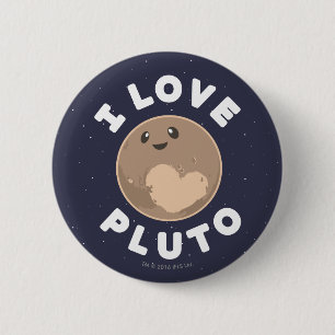 I Love Pluto Button