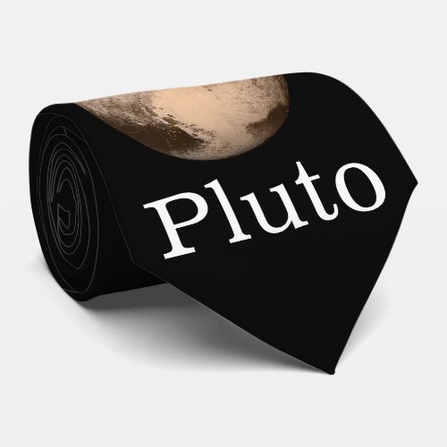 I Love Pluto Heart Neck Tie