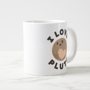 I Love Pluto Large Coffee Mug