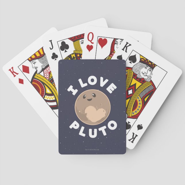I Love Pluto Poker Cards (Back)