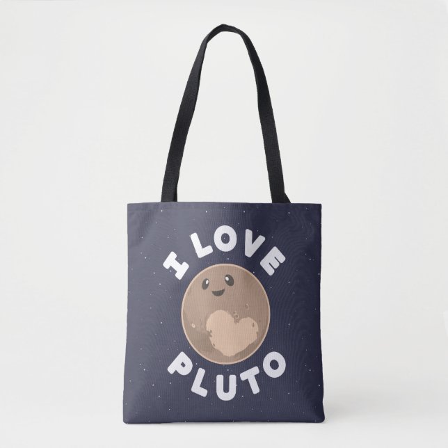 I Love Pluto Tote Bag (Front)