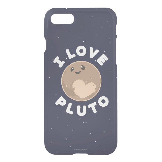 I Love Pluto Uncommon iPhone Case (Back)