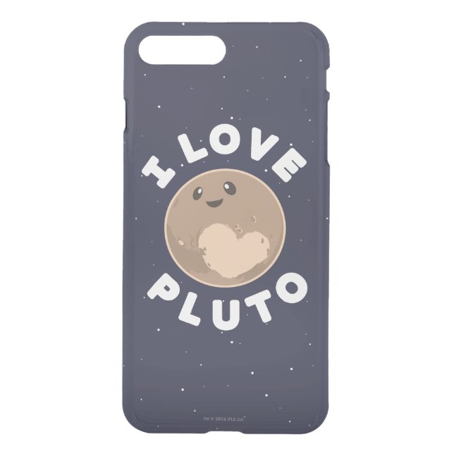 I Love Pluto Uncommon iPhone Case (Back)