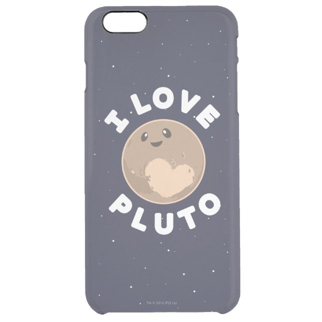 I Love Pluto Uncommon iPhone Case (Back)