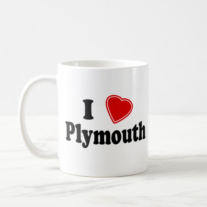 I Love Plymouth Coffee Mug