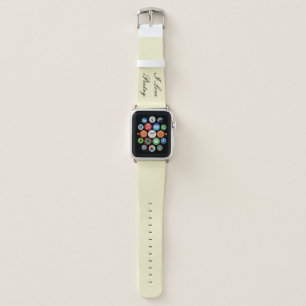 I Love Poetry Apple Watch Band (Cream & Black)