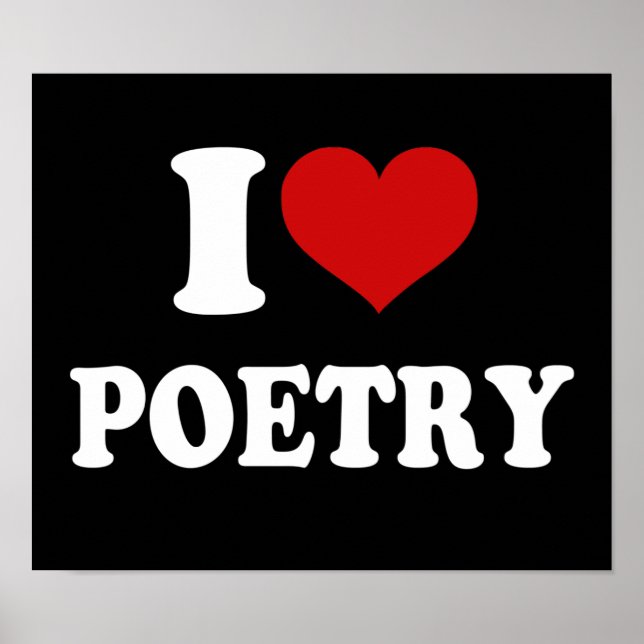 I Love Poetry Poster (Front)