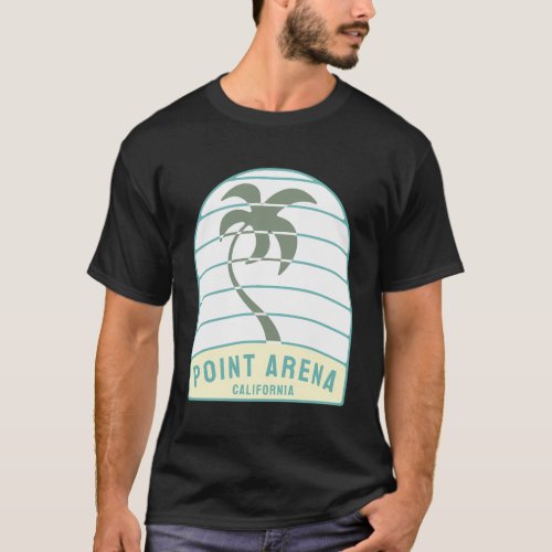 I Love Point Arena Beach California Palm Tree Ca V T_Shirt