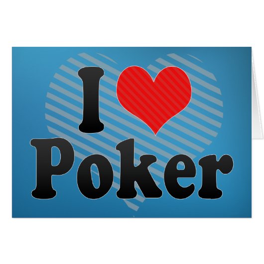 I Love Poker Cards (Front Horizontal)
