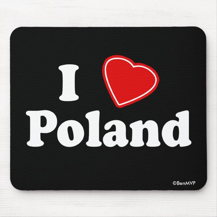 I Love Poland Mousepad