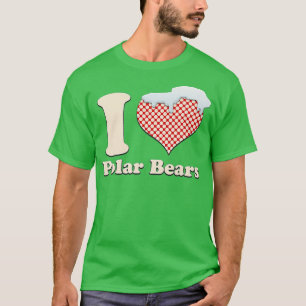 I love Polar Bears Heart Premium  T-Shirt