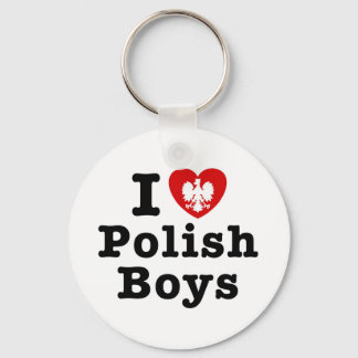 I Love Polish Boys Keychain