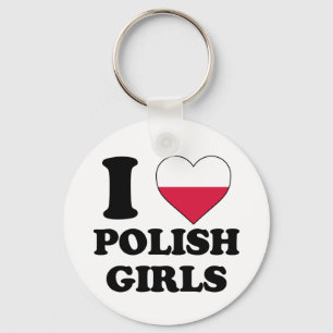 I love Polish girls Keychain