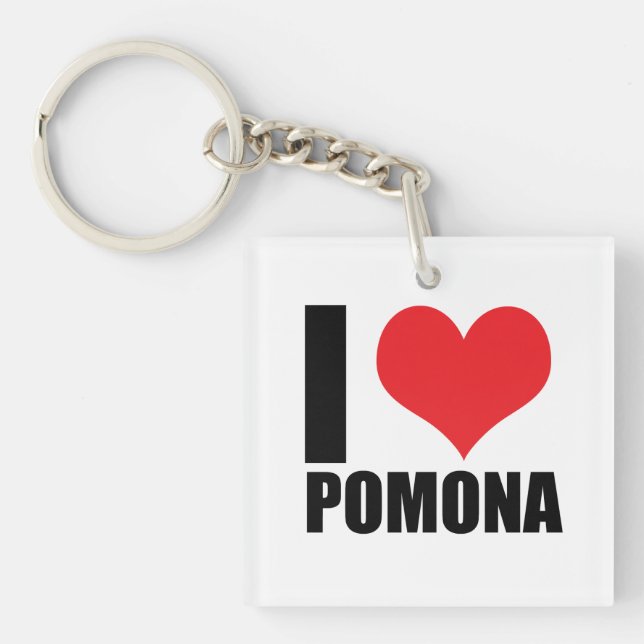 I love Pomona Keychain (Front)