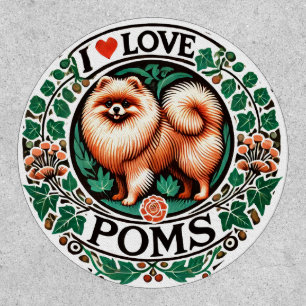 I Love Poms                                        Patch