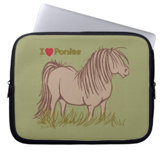 I Love Ponies Laptop Sleeve