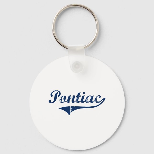 I Love Pontiac Michigan Keychain (Front)