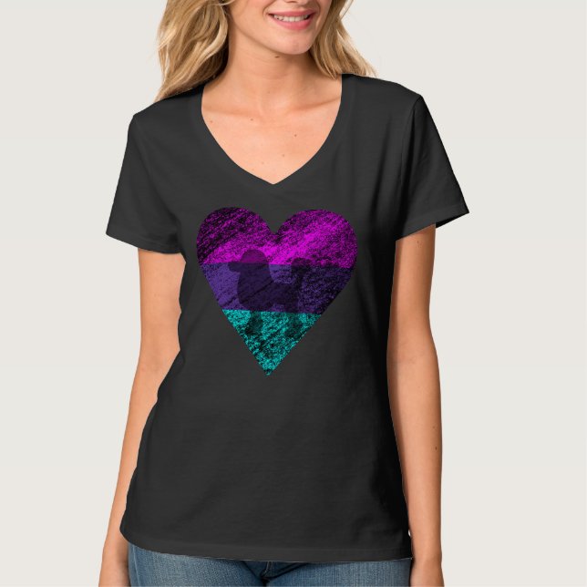I Love Poodle     T-Shirt (Front)