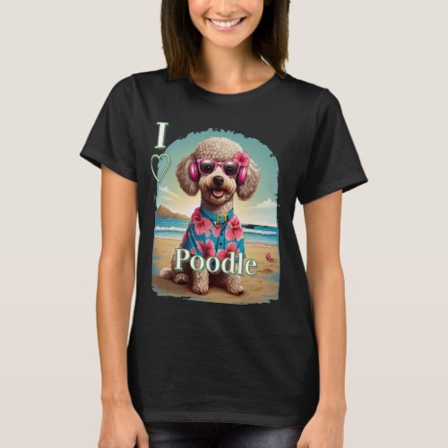 I LOVE Poodle T_Shirt