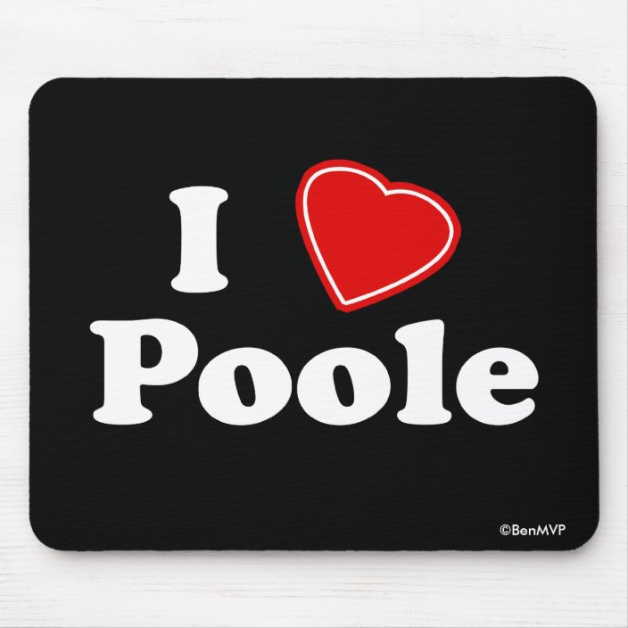 I Love Poole Mousepad
