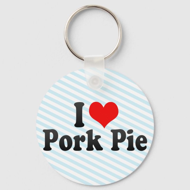 I Love Pork Pie Keychain (Front)