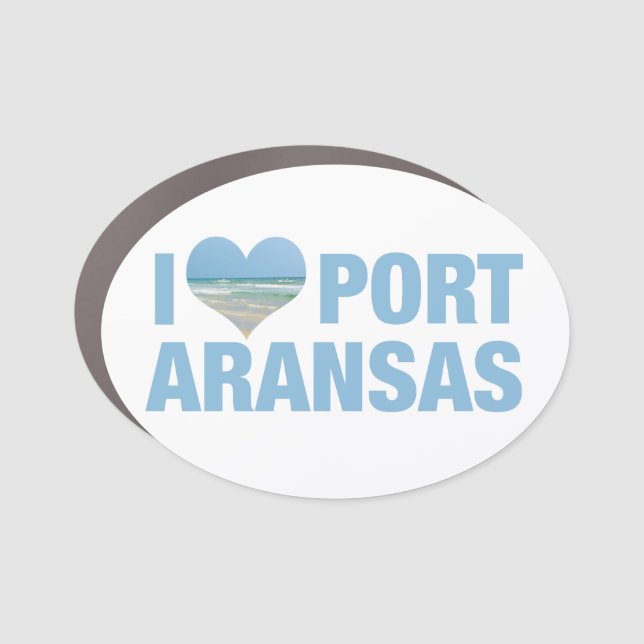 I Love Port Aransas Car Magnet (Front)