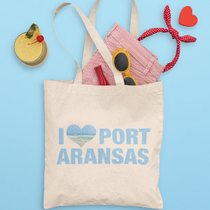 I Love Port Aransas Cute Texas Beach Vacation Tote Bag