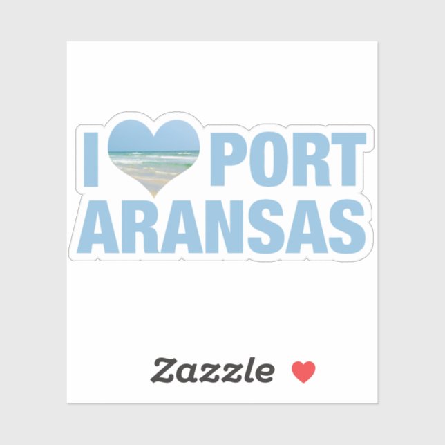 I Love Port Aransas Sticker (Sheet)