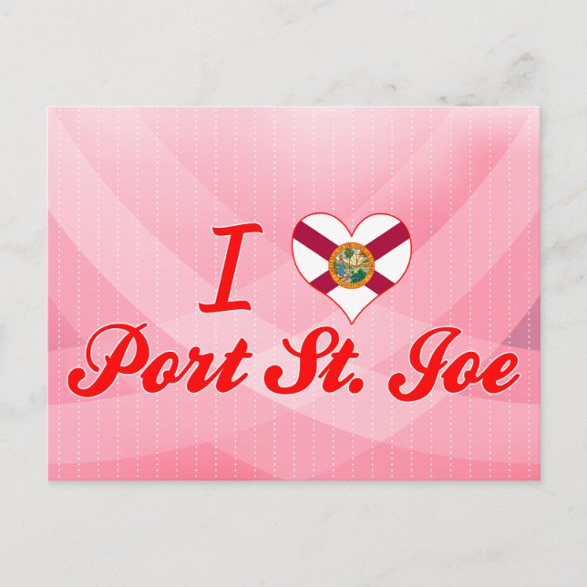 I Love Port St.Joe, Florida Postcard (Front)