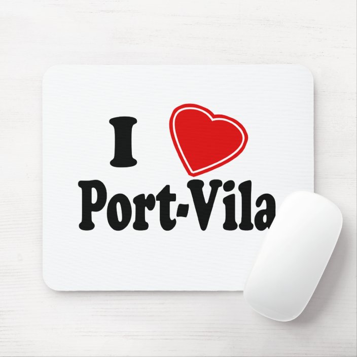 I Love Port-Vila Mouse Pad