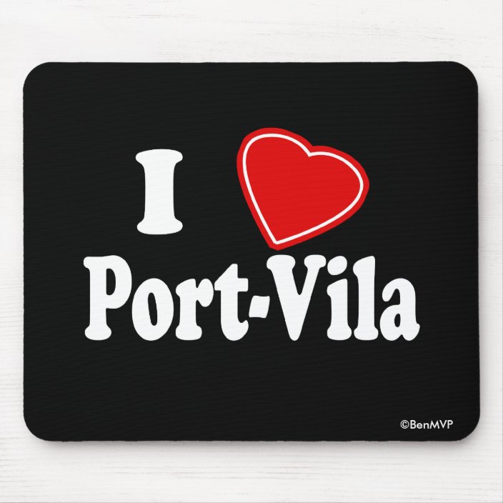 I Love Port-Vila Mousepad
