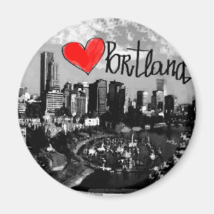 I love Portland Magnet