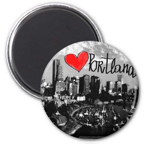 I love Portland Magnet