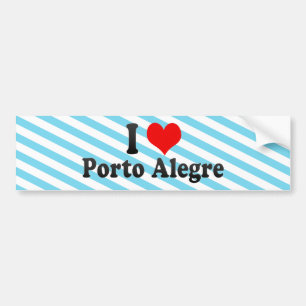 I Love Porto Alegre, Brazil Bumper Sticker