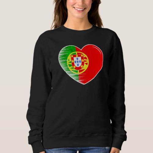 I Love Portugal My Homeland My Country Heart Po Sweatshirt