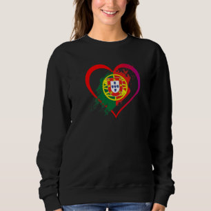 I Love Portugal Portuguese Pride Portuguese Flag H Sweatshirt