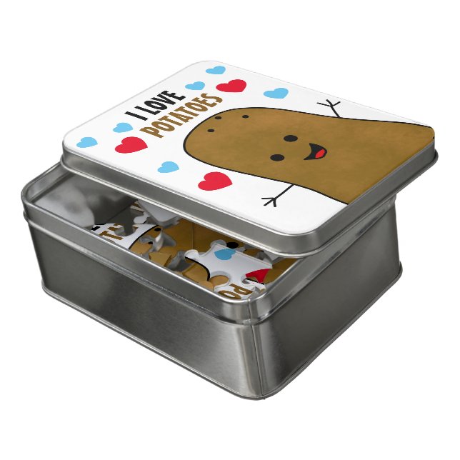 I Love Potatoes Jigsaw Puzzle (Lid Open)