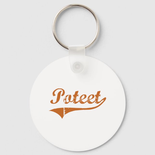 I Love Poteet Texas Keychain (Front)