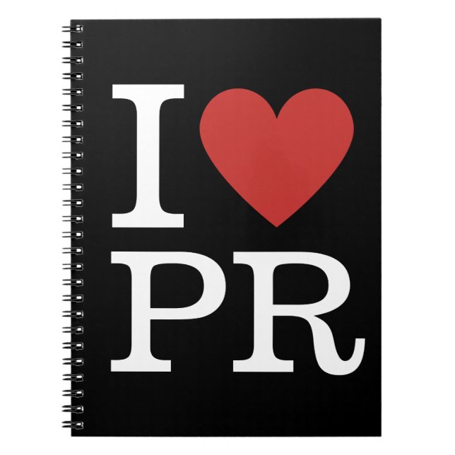 I ❤️ Love PR - PR Firm/Department - Notebook  (Front)