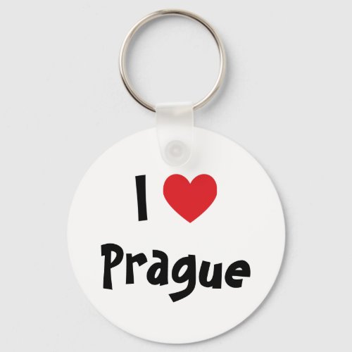 I Love Prague Keychain