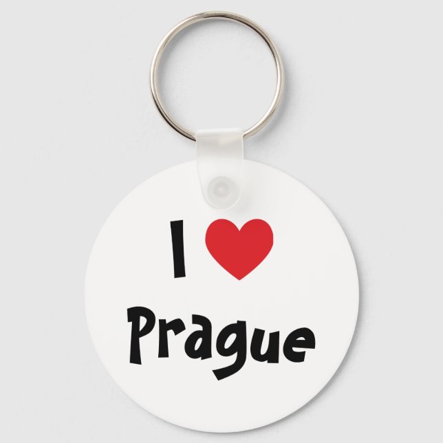 I Love Prague Keychain (Front)