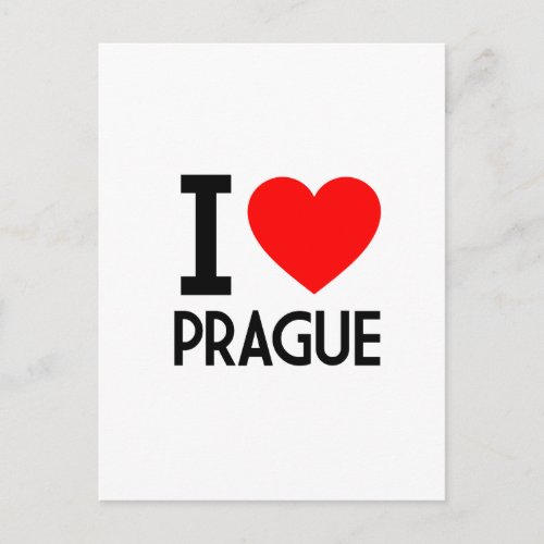 I Love Prague Postcard